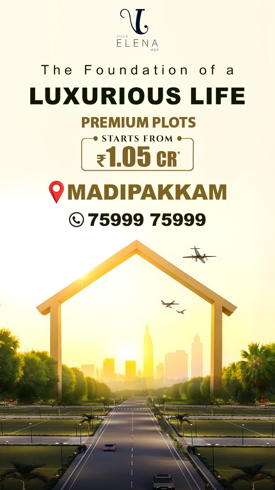 Madipakkam Plot mobile Banner