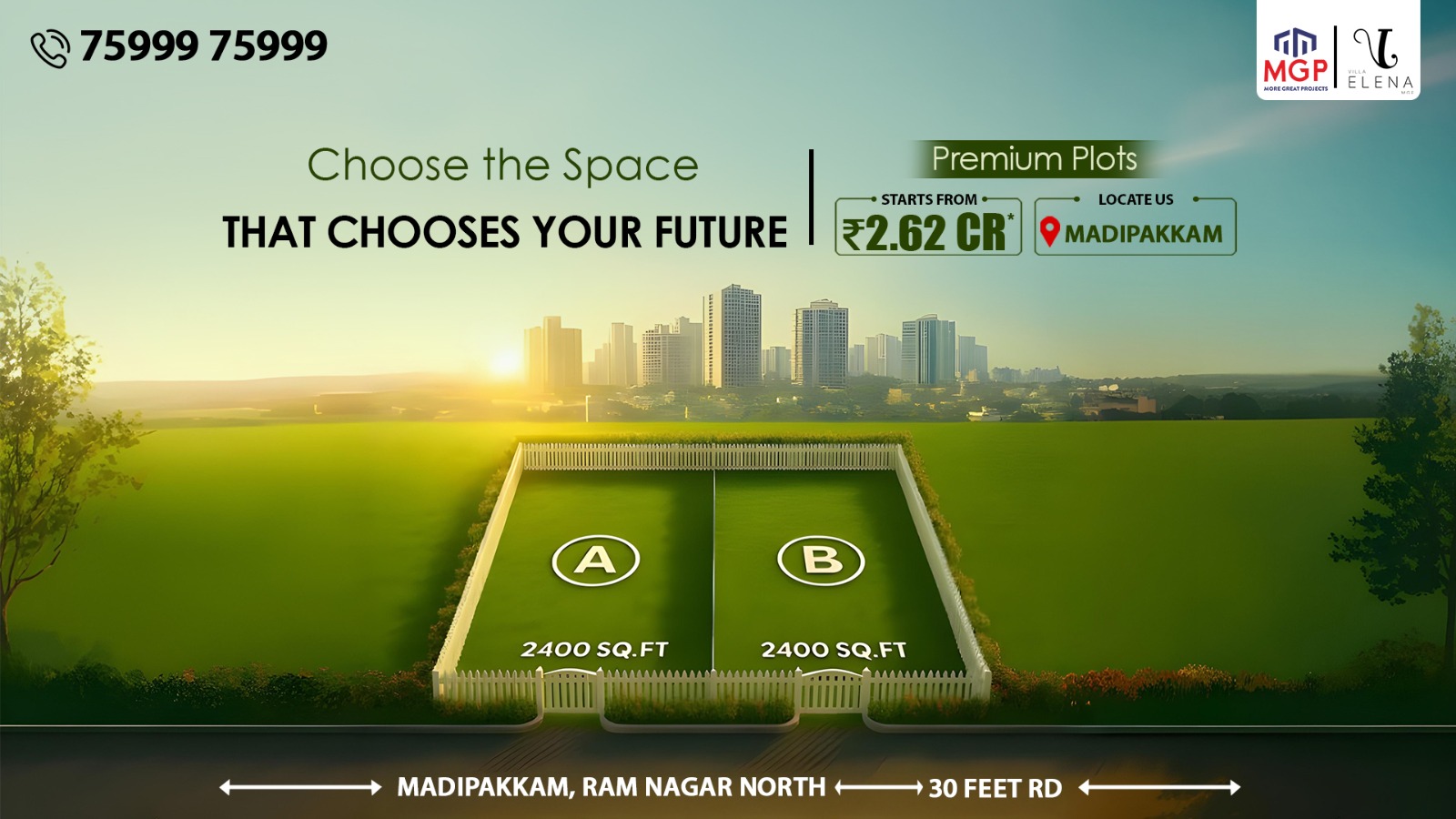 Madipakkam990 Plot Banner