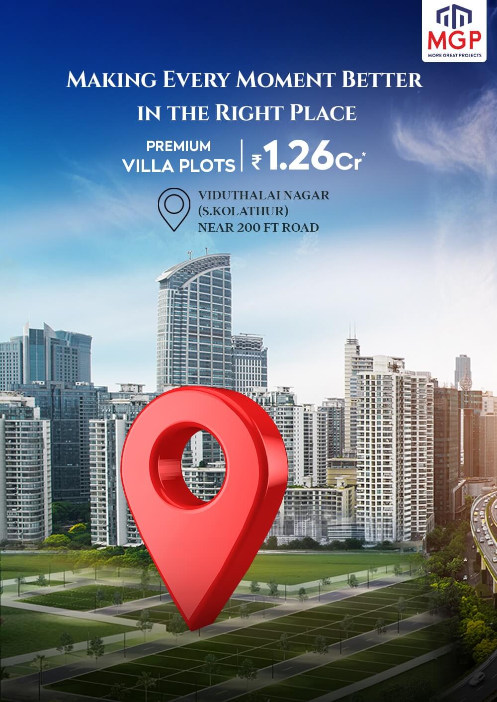 MGP Skolathur Villa Plot Banner Mobile – S. Kolathur