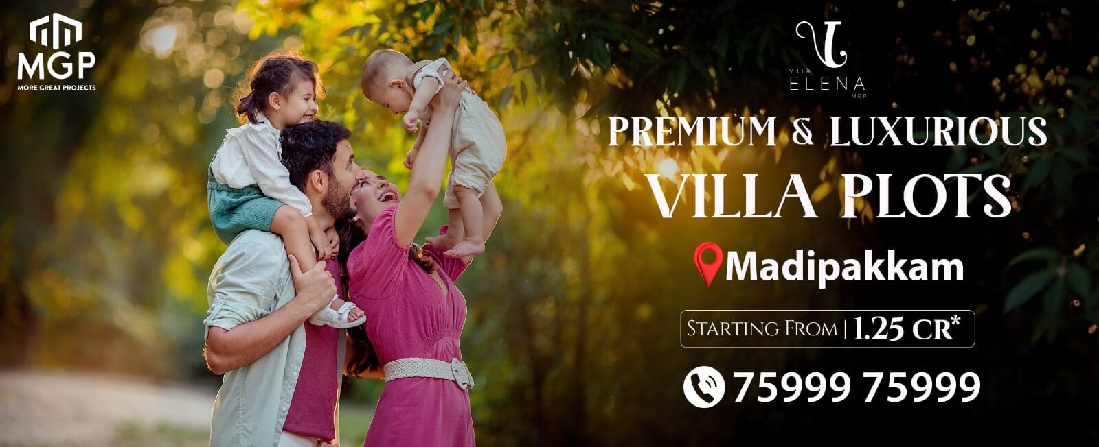 MGP Elena Villa Plot Banner Desktop – Madipakkam